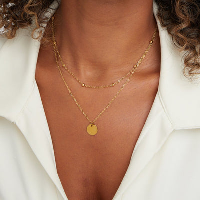 Collar de discos en capas