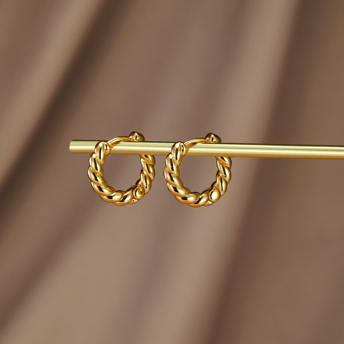 Pendientes Layla Gold Twist