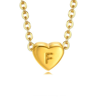 Pulsera de letras en forma de corazón
