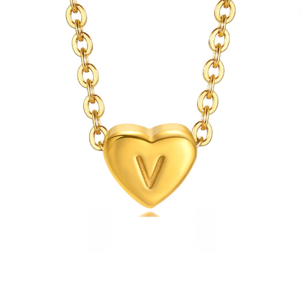 Pulsera de letras en forma de corazón