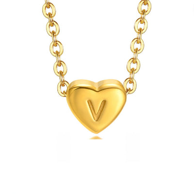 Pulsera de letras en forma de corazón