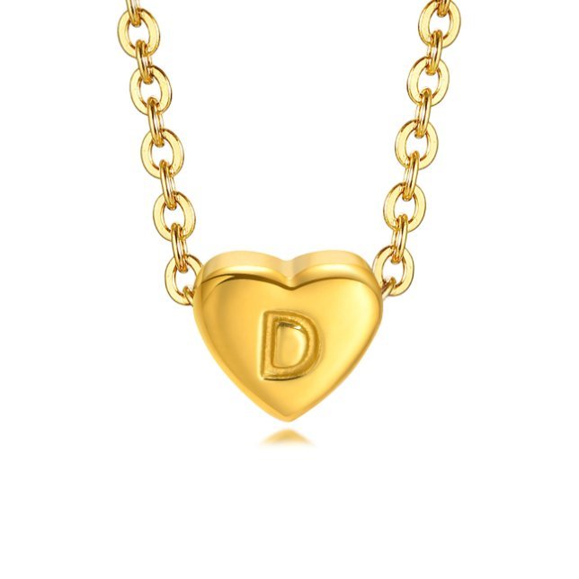 Pulsera de letras en forma de corazón