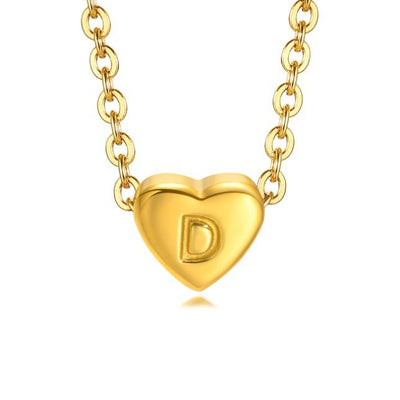 Pulsera de letras en forma de corazón