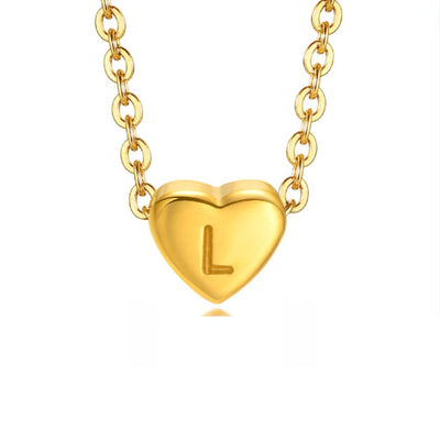 Pulsera de letras en forma de corazón