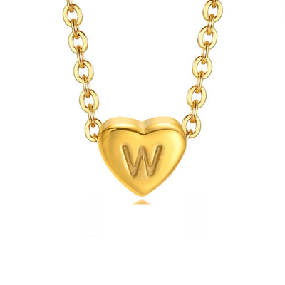 Pulsera de letras en forma de corazón