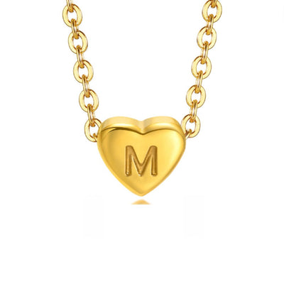 Pulsera de letras en forma de corazón