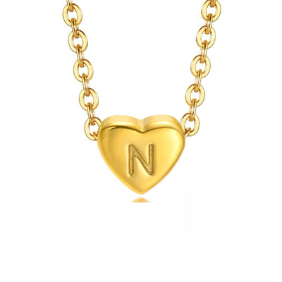 Pulsera de letras en forma de corazón