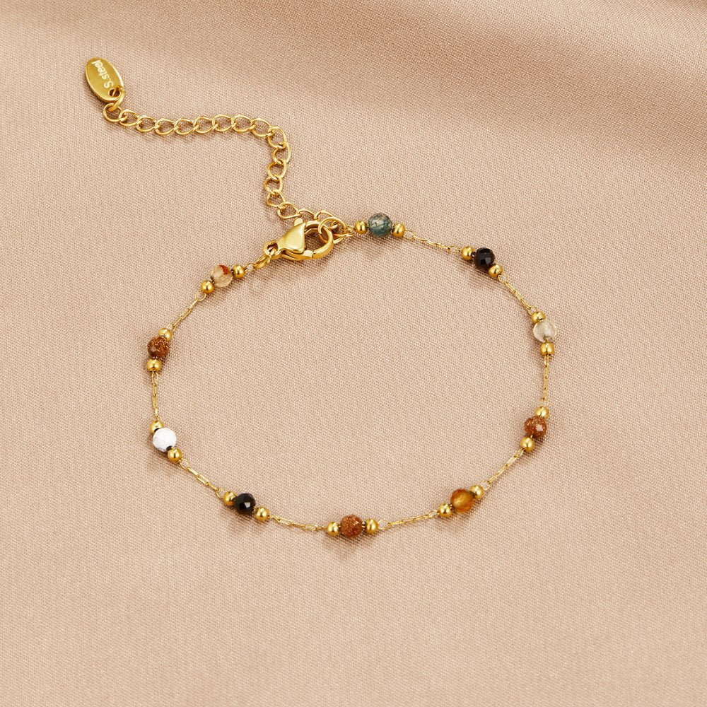 Pulsera de cuentas de piedra Lulu