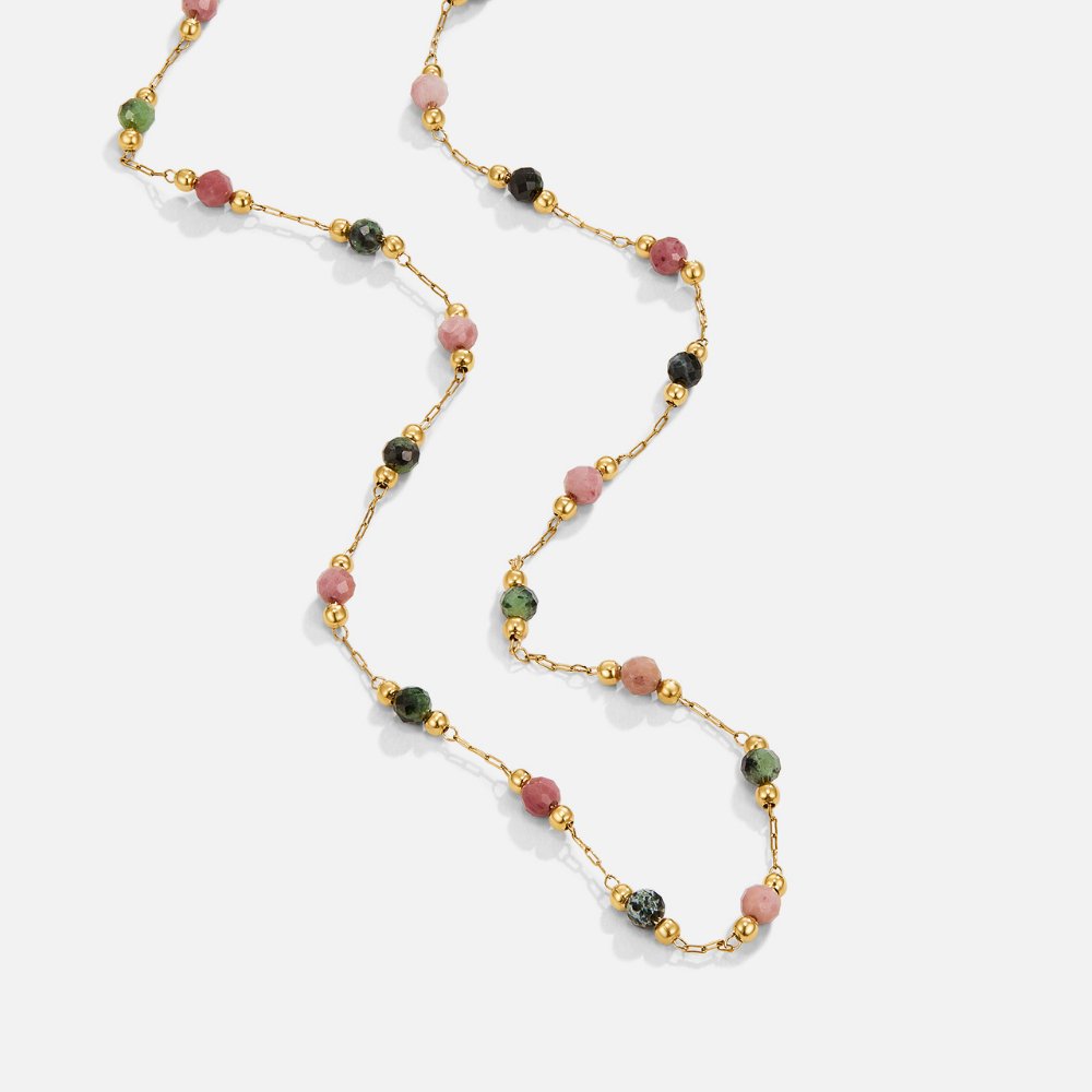 Collar de cuentas de piedra Lulu Spring