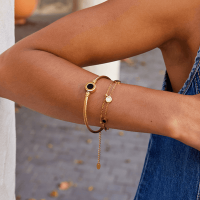Pulsera giratoria de oro Melinda