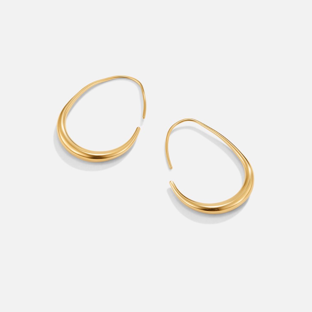 Pendientes de aro dorados Nica
