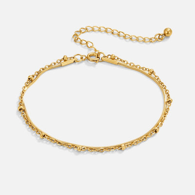 Pulsera Pia de oro en capas