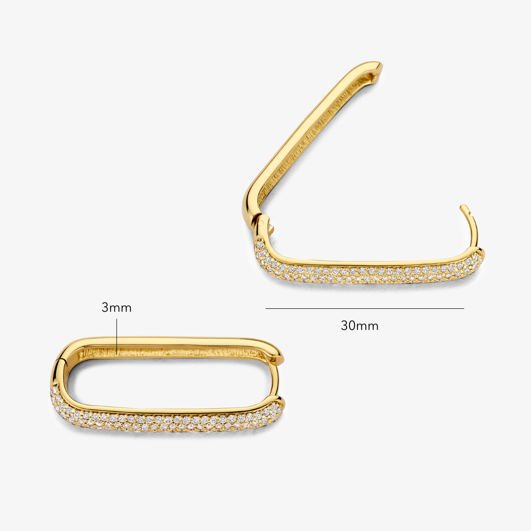Anillos con pavé de iconos grandes