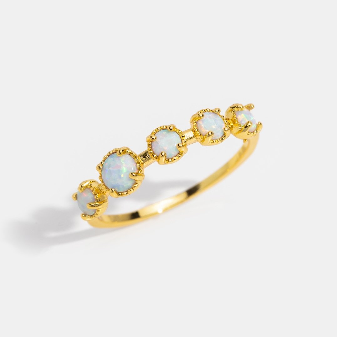 Anillo de piedra de ópalo Tiffany