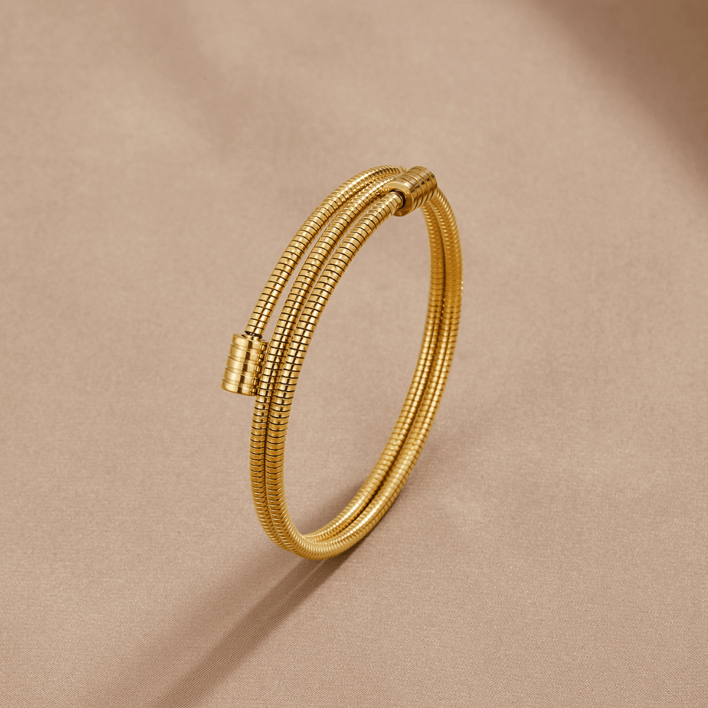 Pulsera trenzada de oro