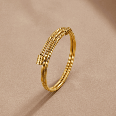 Pulsera trenzada de oro