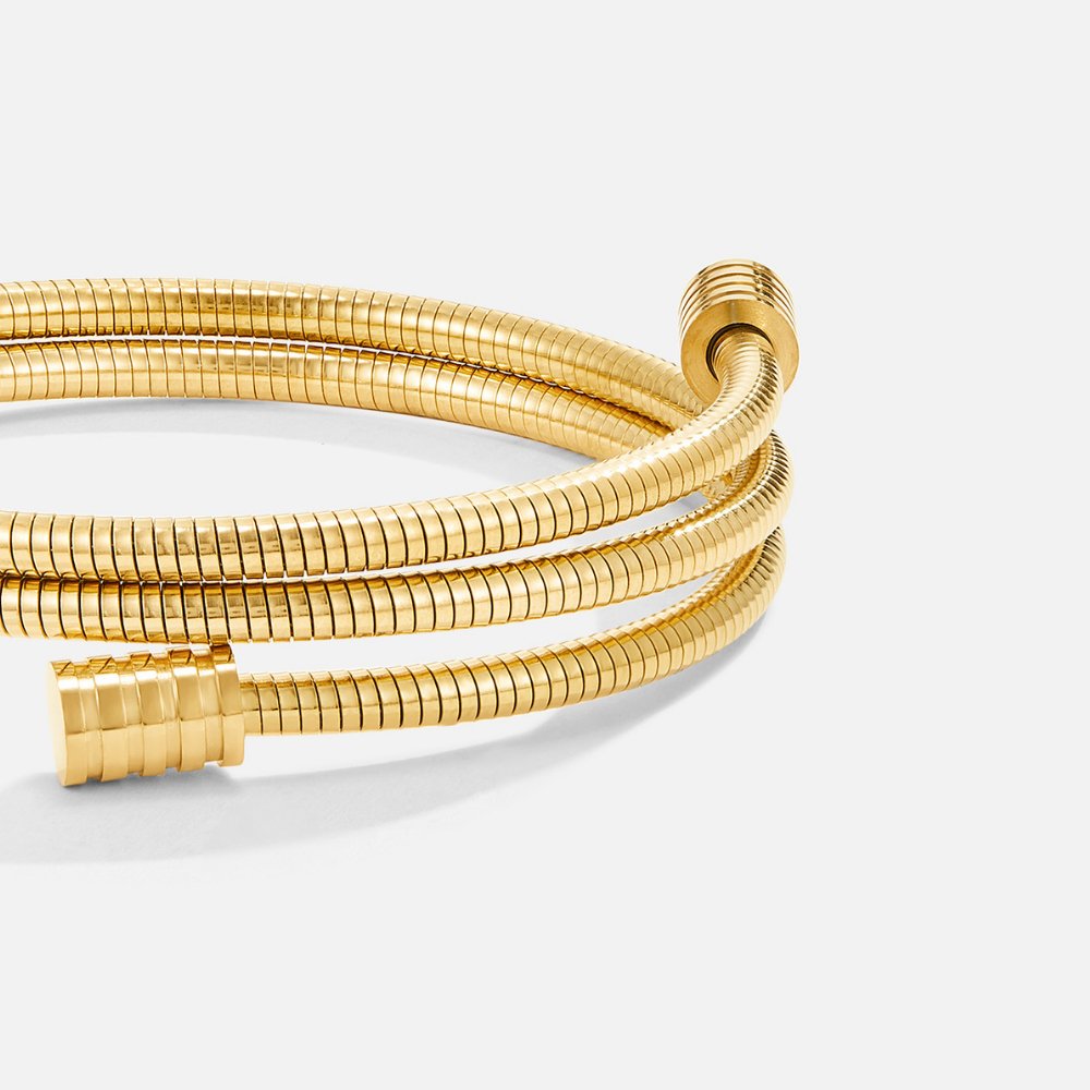 Pulsera trenzada de oro