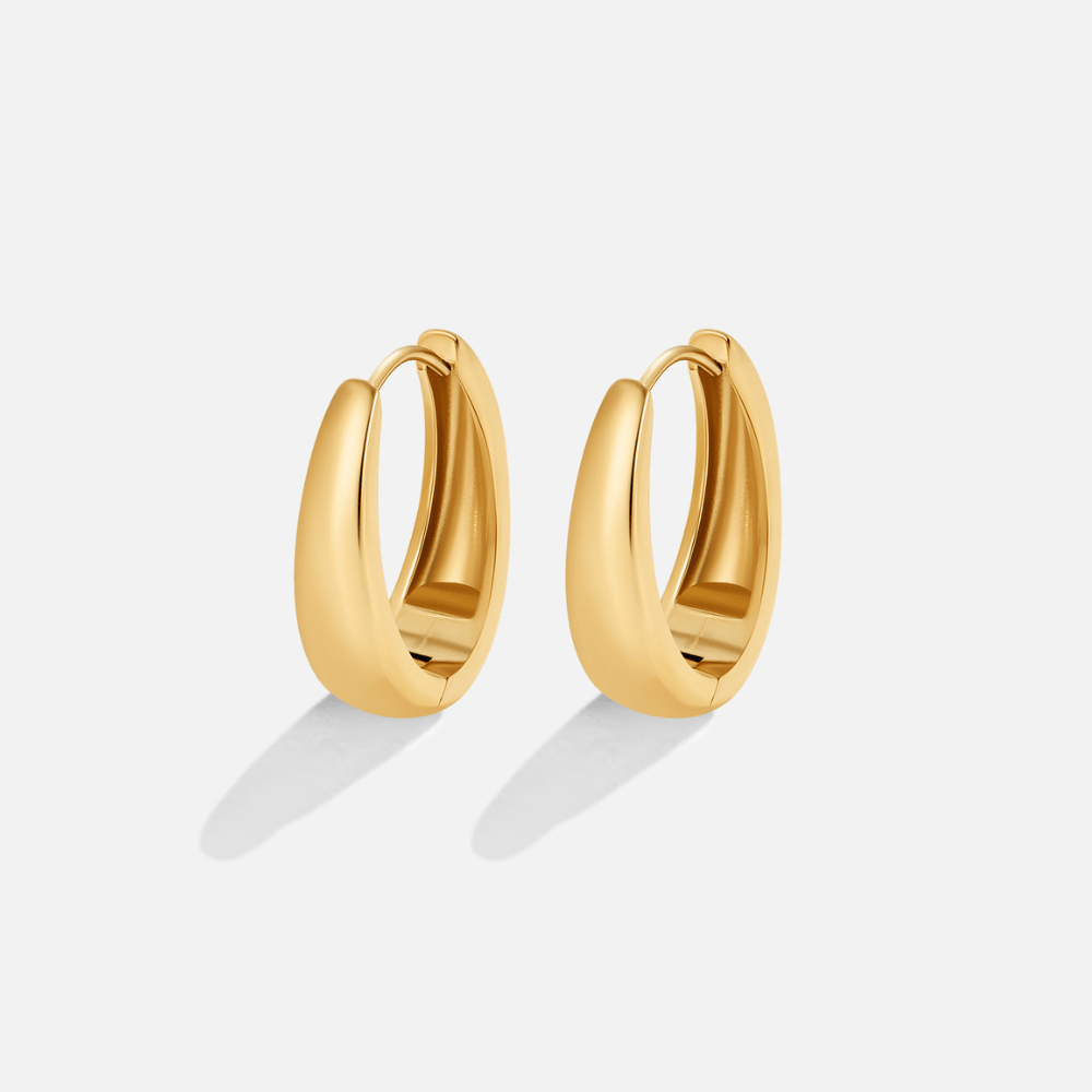 Pendientes de aro dorados Valentina